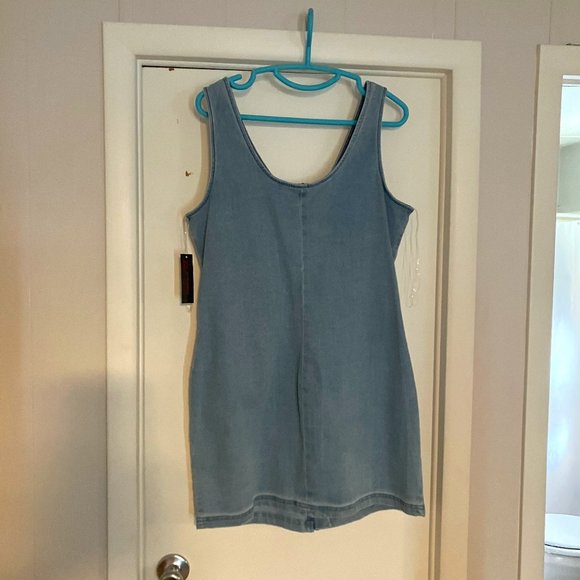 NWT Front Zip Denim Dress Size 15-17 - Picture 4 of 4